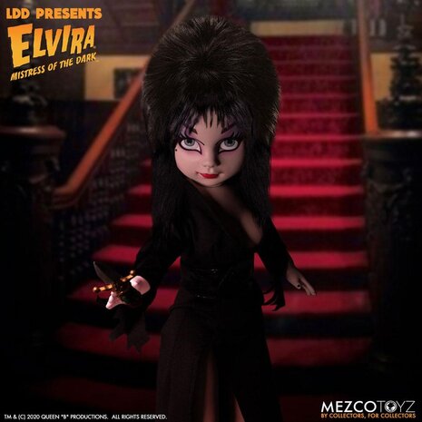 Mezco Toyz Elvira Mistress of the Dark Living Dead Dolls Doll Elvira 25 cm Mezco Toyz Elvira Mistress of the Dark Living Dead Dolls Doll Elvira 25 cm