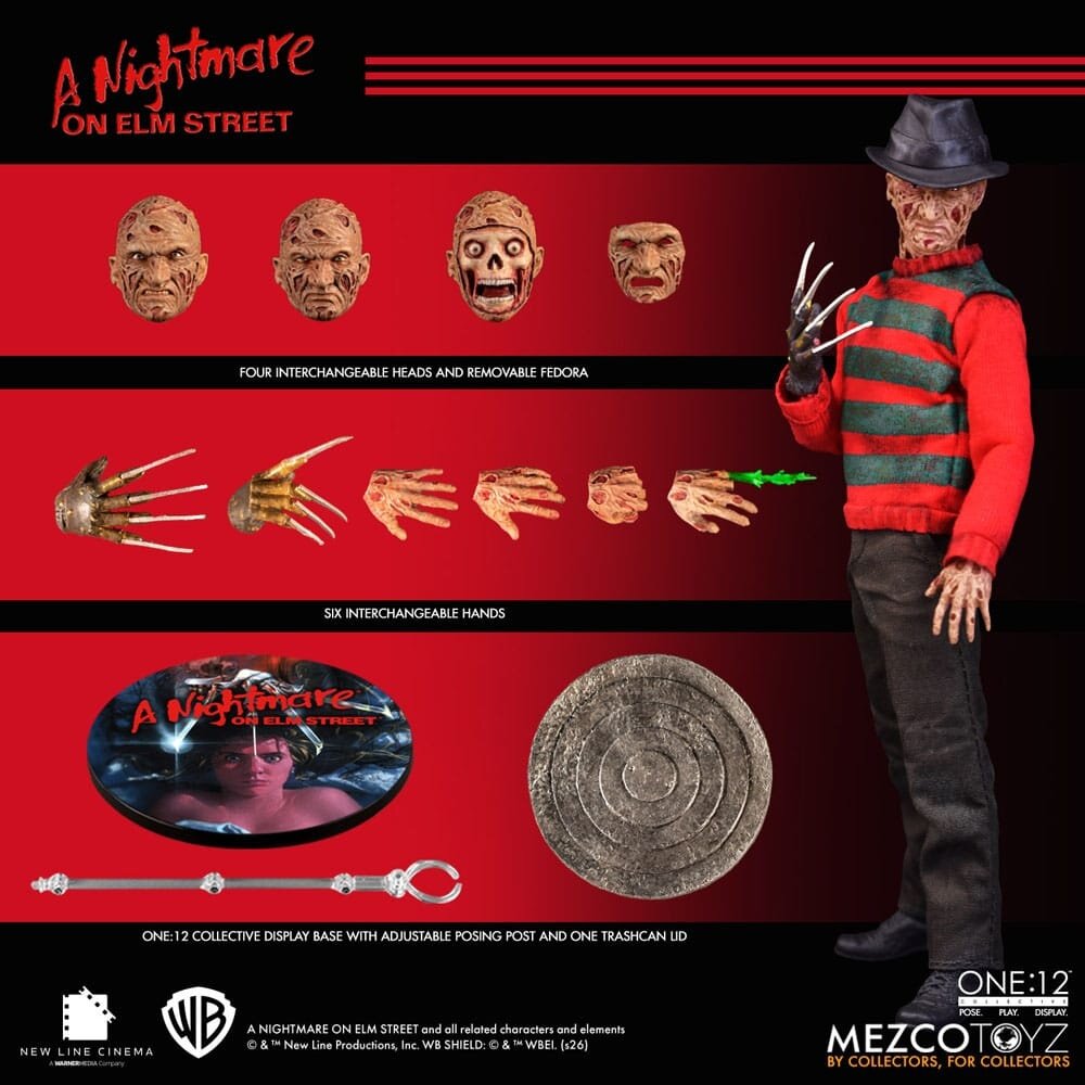 Mezco Toyz Nightmare On Elm Street Action Figure 1/12 Freddy Krueger 17 cm Mezco Toyz Nightmare On Elm Street Action Figure 1/12 Freddy Krueger 17 cm