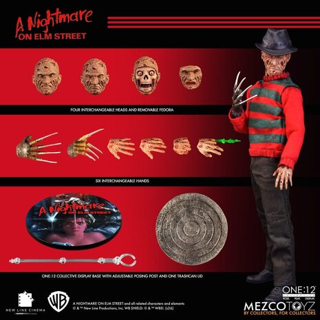 Mezco Toyz Nightmare On Elm Street Action Figure 1/12 Freddy Krueger 17 cm Mezco Toyz Nightmare On Elm Street Action Figure 1/12 Freddy Krueger 17 cm