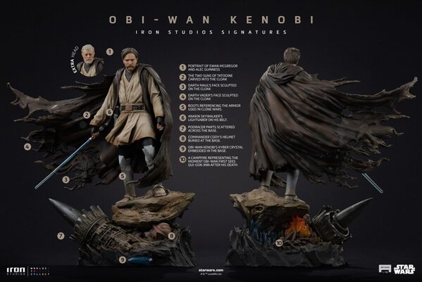 Iron Studios Star Wars Art Scale Statue 1/10 Obi-Wan Kenobi 26 cm Iron Studios Star Wars Art Scale Statue 1/10 Obi-Wan Kenobi 26 cm