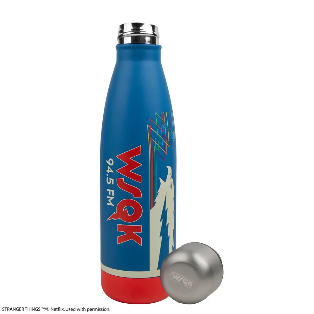 Cinereplicas Stranger Things WSQK Metal Water Bottle
