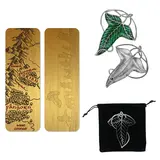 Cinereplicas Lord of the Rings Brooch and Metal Bookmark Set