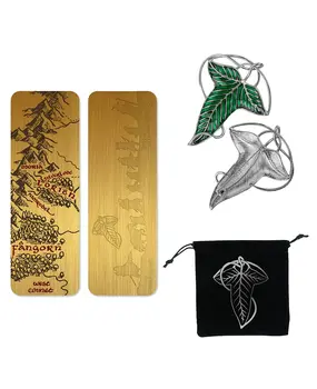 Cinereplicas Lord of the Rings Brooch en Metalen Bladwijzer Set