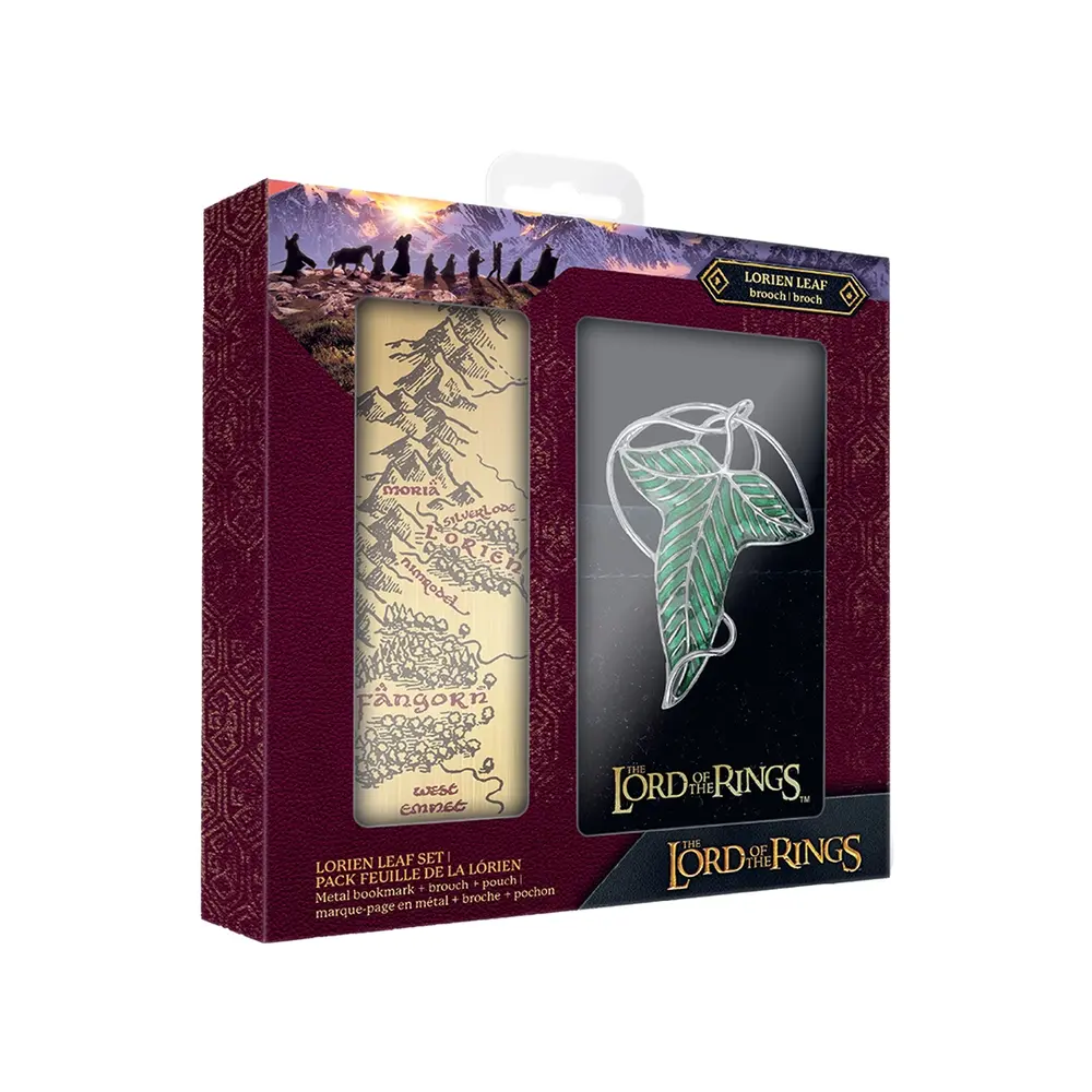 Cinereplicas Lord of the Rings Brooch en Metalen Bladwijzer Set