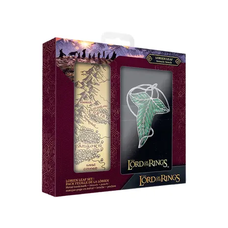 Cinereplicas Lord of the Rings Brooch en Metalen Bladwijzer Set