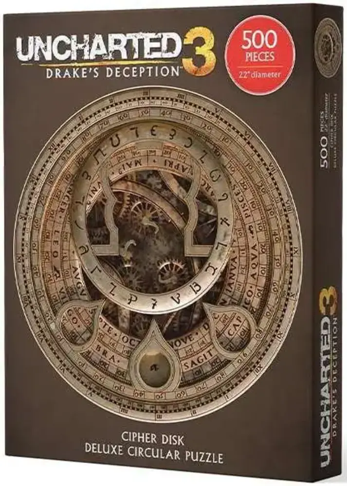 Dark Horse Uncharted Cipher Disk Circular Deluxe Puzzel (500 stukken)