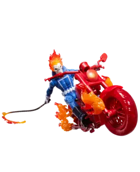 Hasbro Ghost Rider Marvel Legends Action Figure Ghost Rider with Motorcycle 15 cm