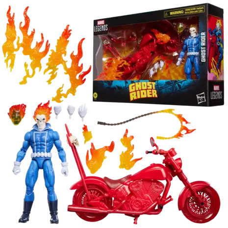 Hasbro Ghost Rider Marvel Legends Action Figure Ghost Rider with Motorcycle 15 cm