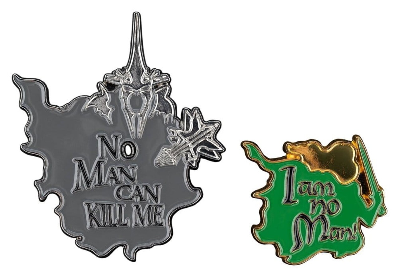 Weta Workshop Lord of the Rings No Man can Kill Me & I Am No Man! Pin Set 7 cm