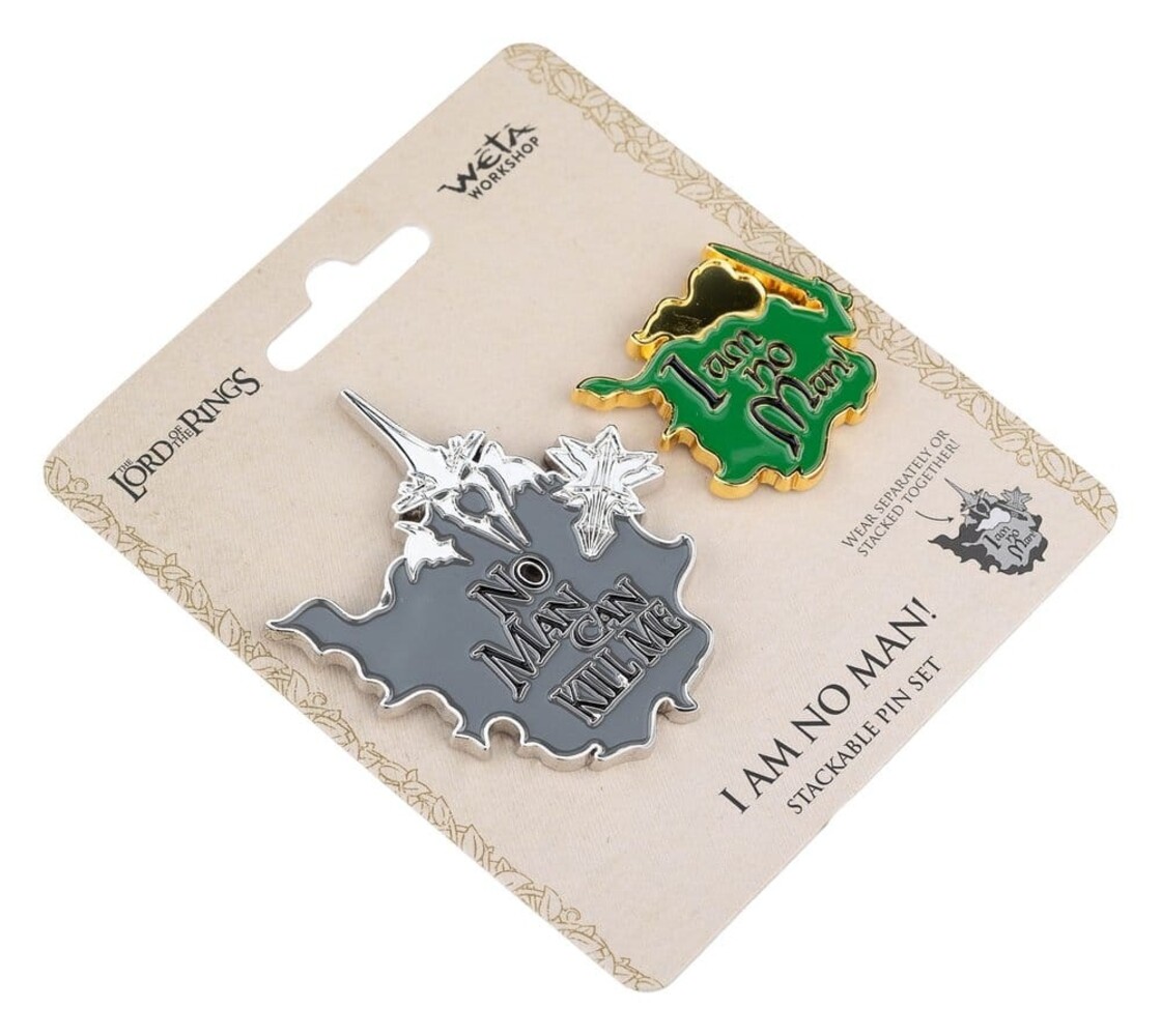 Weta Workshop Lord of the Rings No Man can Kill Me & I Am No Man! Pin Set 7 cm