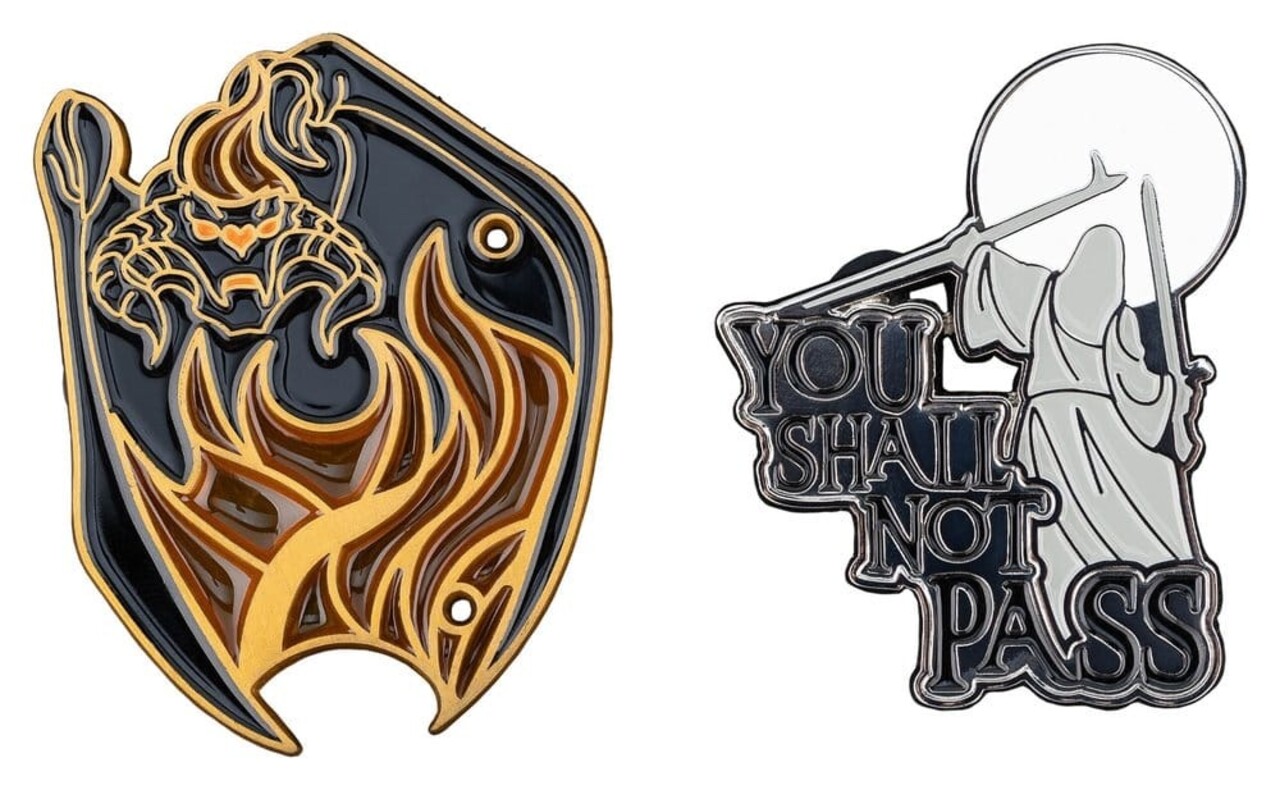 Weta Workshop Lord of the Rings You Shall Not Pass Pin Set 8 cm