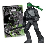 McFarlane Toys Teenage Mutant Ninja Turtles Page Punchers Action Figure Donatello (Black White & Green ) (Red Platinum Edition) 13 cm