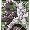 McFarlane Toys Teenage Mutant Ninja Turtles Page Punchers Action Figure Leonardo (Black White & Green) (Red Platinum Edition) 13 cm