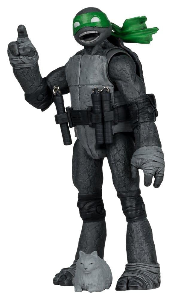 McFarlane Toys Teenage Mutant Ninja Turtles Page Punchers Action Figure Michelangelo (Black White & Green) (Red Platinum Edition) 13 cm