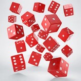 Q Workshop Dice Full Pack of D6s Red & White