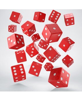 Q Workshop Dice Full Pack of D6s Red & White