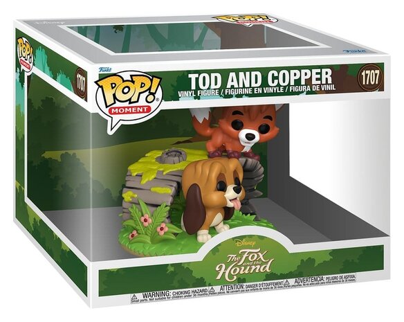Funko The Fox and the Hound POP Moments Vinyl Figures Tod & Copper #1707