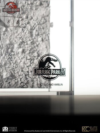 Elite Creature Collectibles Jurassic Park III Excavation Map Velociraptor 27 cm