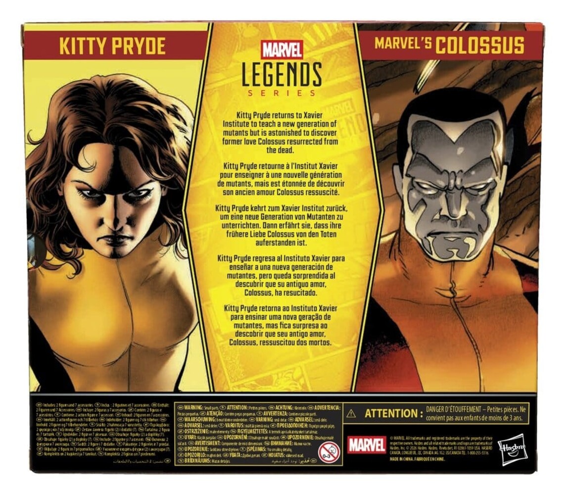 Hasbro Astonishing X-Men Marvel Legends Action Figure 2-Pack Kitty Pryde & Marvel's Colossus 15 cm