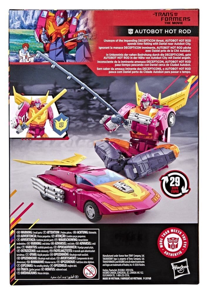 Hasbro The Transformers: The Movie Studio Series Voyager Class Action Figure MTMTE Collection: Autobot Hot Rod 14 cm