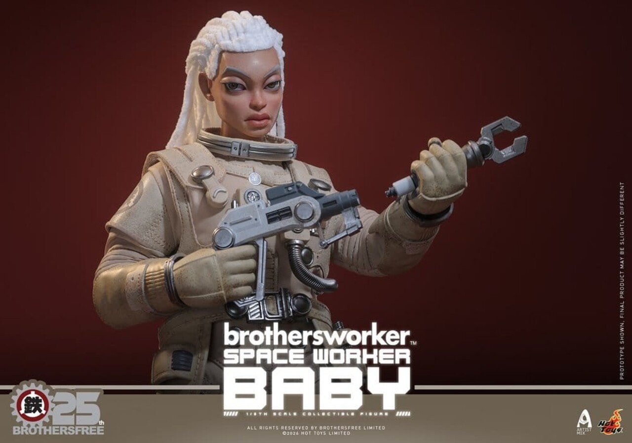 Hot Toys Brothersfree 1/6 Space Worker Baby (Brothersfree 25th Version) 28 cm