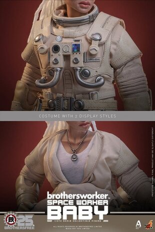 Hot Toys Brothersfree 1/6 Space Worker Baby (Brothersfree 25th Version) 28 cm