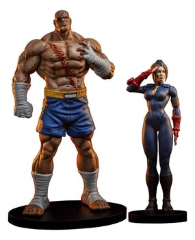PCS Street Fighter Street Jam Statuen 1/10 Sagat & Juli 24 cm