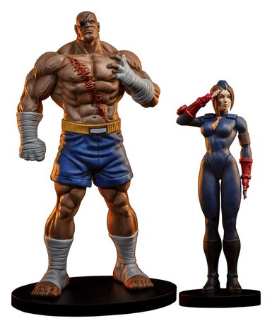 PCS Street Fighter Street Jam Statuen 1/10 Sagat & Juli 24 cm