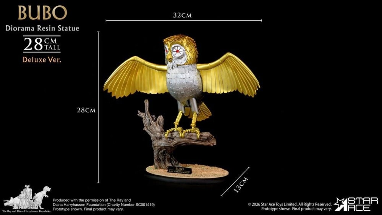 Star Ace Toys Ray Harryhausens Diorama Resin Statue Bubo Deluxe Ver. 28 cm