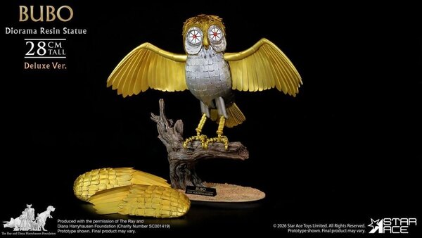Star Ace Toys Ray Harryhausens Diorama Resin Statue Bubo Deluxe Ver. 28 cm