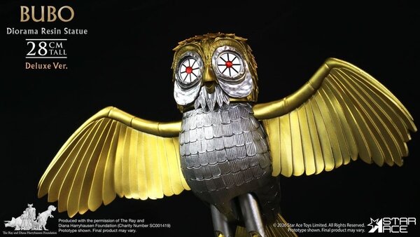 Star Ace Toys Ray Harryhausens Diorama Resin Statue Bubo Deluxe Ver. 28 cm