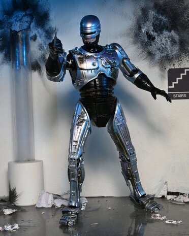Neca RoboCop Action Figure Ultimate Battle Damaged RoboCop with Chair 18 cm Neca RoboCop Action Figure Ultimate Battle Damaged RoboCop with Chair 18 cm