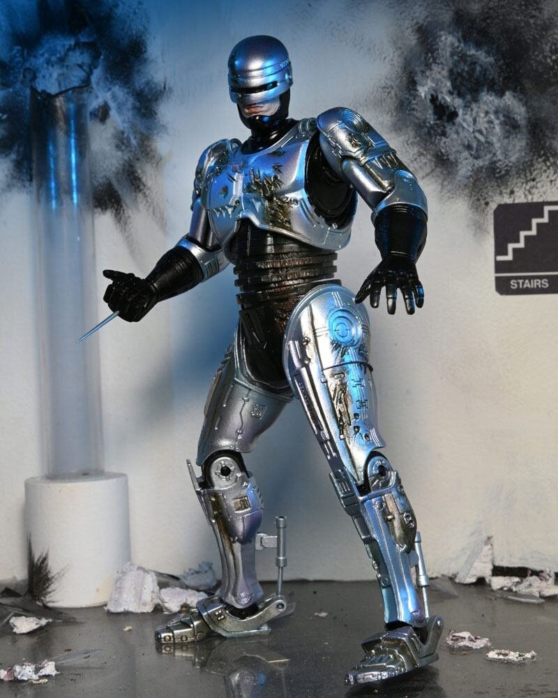 Neca RoboCop Action Figure Ultimate Battle Damaged RoboCop with Chair 18 cm Neca RoboCop Action Figure Ultimate Battle Damaged RoboCop with Chair 18 cm