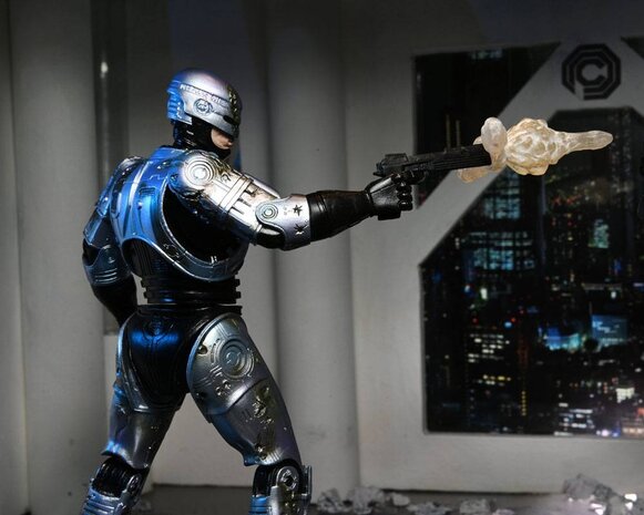 Neca RoboCop Action Figure Ultimate Battle Damaged RoboCop with Chair 18 cm Neca RoboCop Action Figure Ultimate Battle Damaged RoboCop with Chair 18 cm