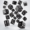 Q Workshop Dice Full Pack of D6s Black & White