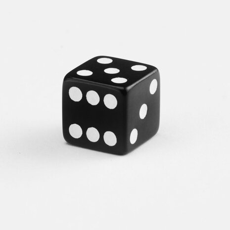 Q Workshop Dice Full Pack of D6s Black & White