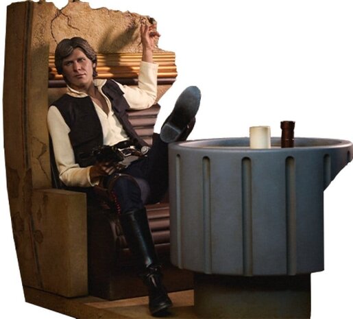 Sideshow Collectibles Star Wars Episode IV Premium Format Figure Han Solo: Sorry About the Mess 32 cm