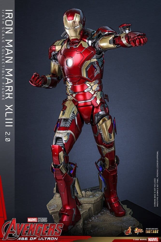 Hot Toys Avengers: Age of Ultron Diecast Action Figure 1/6 Iron Man Mark XLIII (2.0) 32 cm