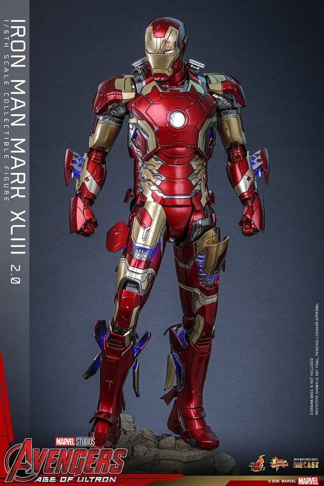 Hot Toys Avengers: Age of Ultron Diecast Action Figure 1/6 Iron Man Mark XLIII (2.0) 32 cm