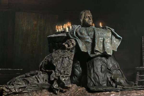 Neca Friday the 13th: The Game Diorama Trenchcoat with Spikes Inferno Room Deluxe Set