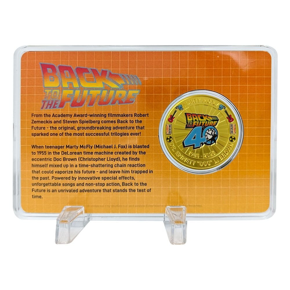 FaNaTtiK Back To The Future Collectable Coin 40th Anniversary Limited Edition FaNaTtiK Back To The Future Collectable Coin 40th Anniversary Limited Edition