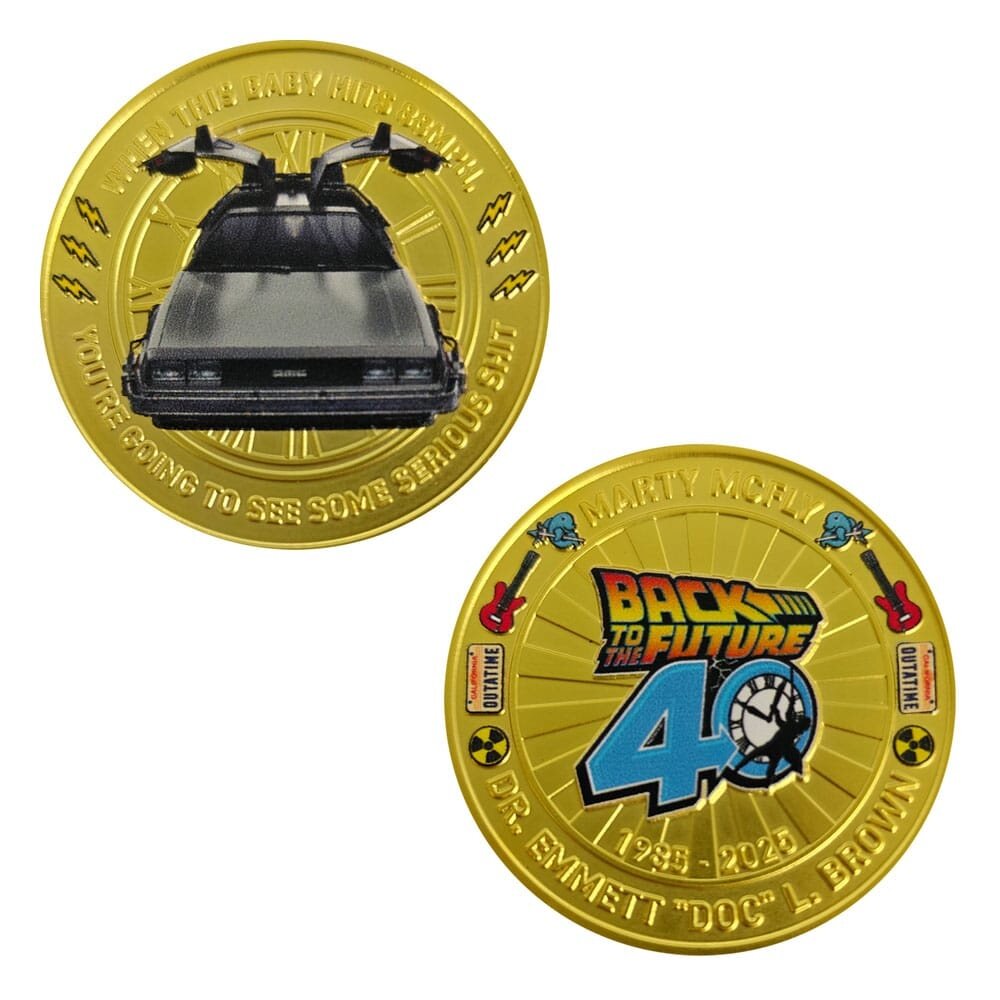 FaNaTtiK Back To The Future Collectable Coin 40th Anniversary Limited Edition FaNaTtiK Back To The Future Collectable Coin 40th Anniversary Limited Edition