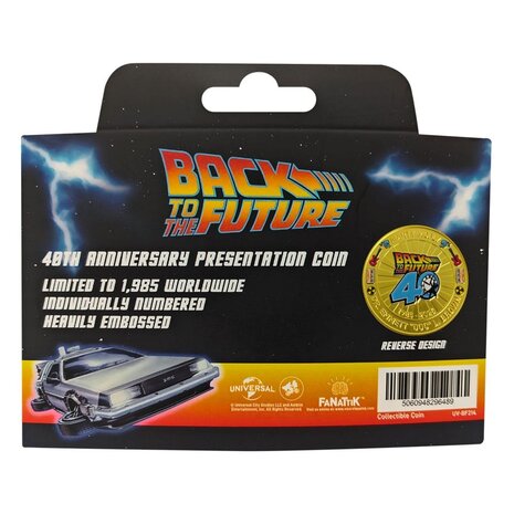 FaNaTtiK Back To The Future Collectable Coin 40th Anniversary Limited Edition FaNaTtiK Back To The Future Collectable Coin 40th Anniversary Limited Edition