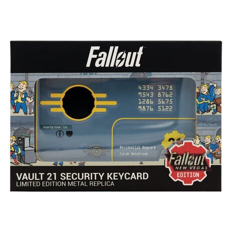 FaNaTtiK Fallout: New Vegas Replica 1/1 Vault 21 Security Keycard Limited Edition