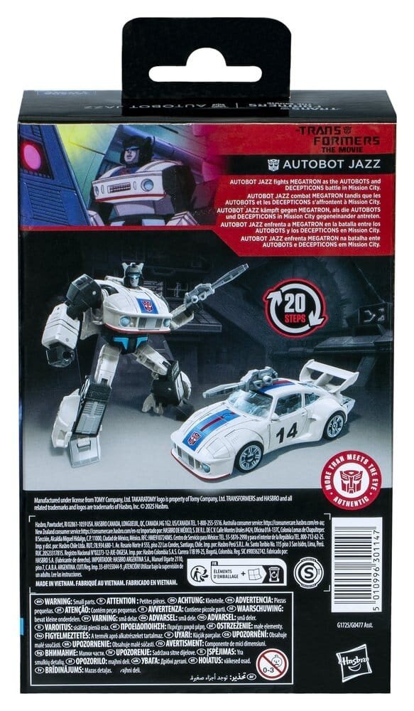 Hasbro The Transformers: The Movie Studio Series Deluxe Class Action Figure Autobot Jazz 11 cm