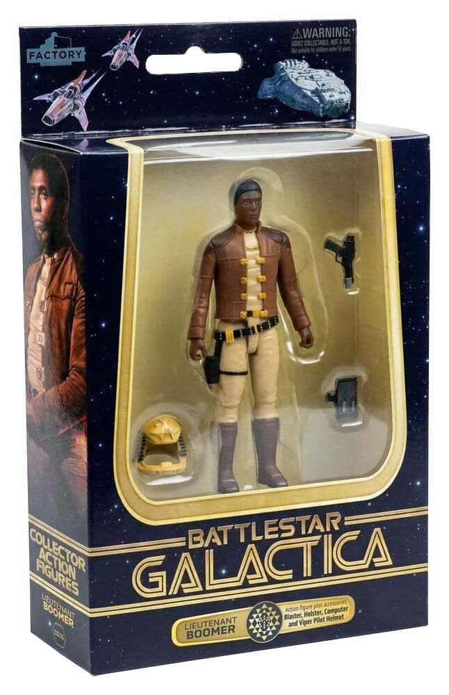 Factory Entertainment Battlestar Galactica Action Figure with Vehicle Colonial Viper Mk & Lieutenant Boomer Factory Entertainment Battlestar Galactica Action Figure with Vehicle Colonial Viper Mk & Lieutenant Boomer