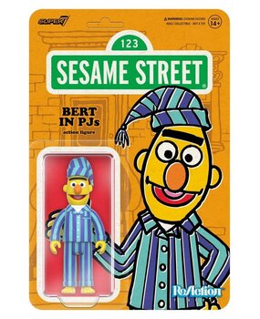 Super7 Sesame Street ReAction Action Figure Wave 06 Bert (PJ) 10 cm