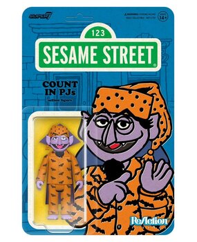 Super7 Sesame Street ReAction Action Figure Wave 06 Count Von Count (PJs) 10 cm