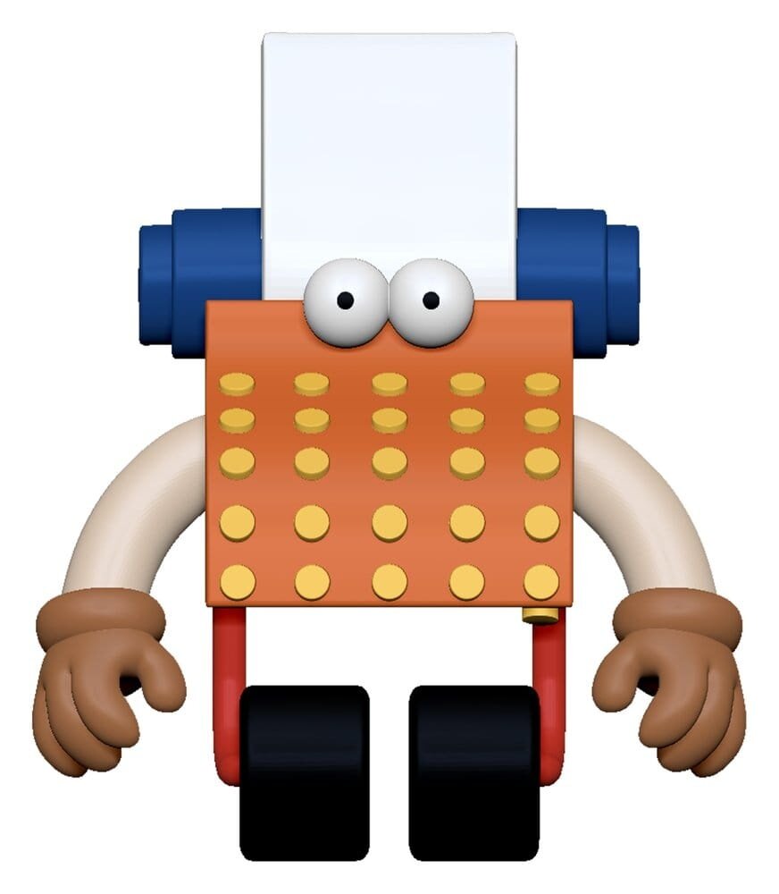 Super7 Sesame Street ReAction Action Figure Wave 06 Typewriter Guy 10 cm