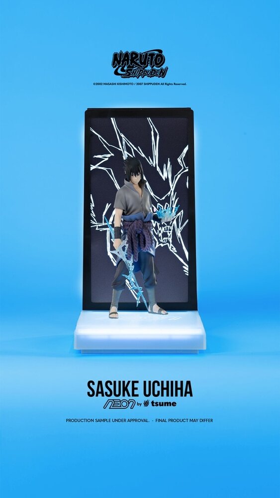 Tsume Art Naruto Shippuden LED Neon Statue Sasuke Uchiha 25 cm